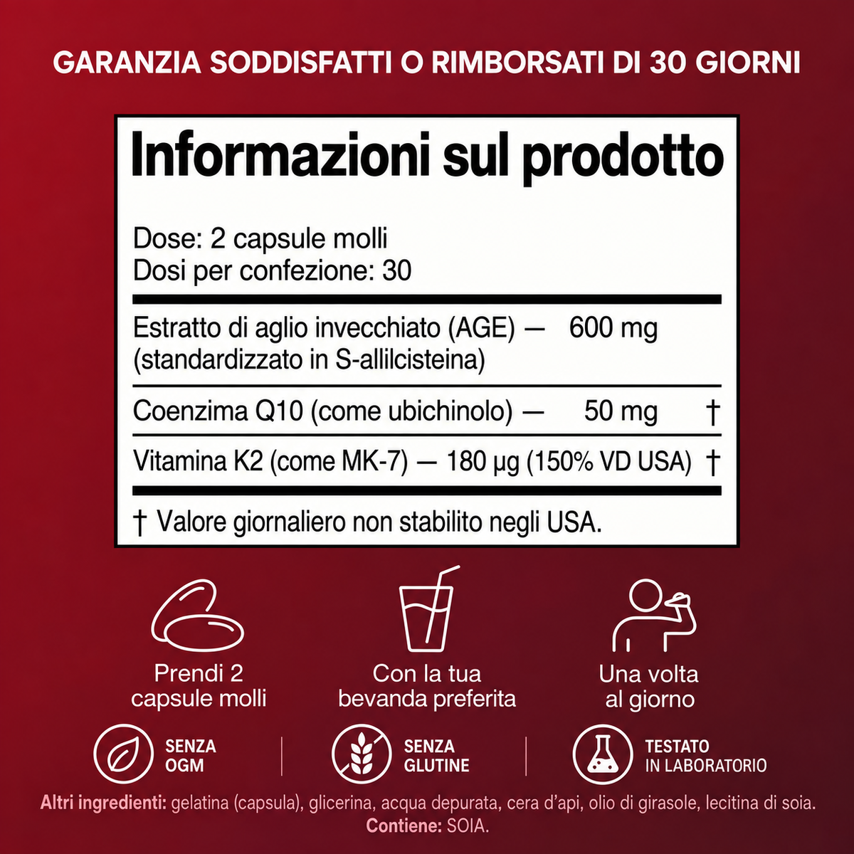 Serevia Aglio invecchiato con CoQ10
