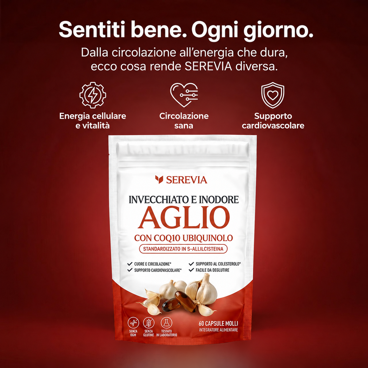 Serevia Aglio invecchiato con CoQ10