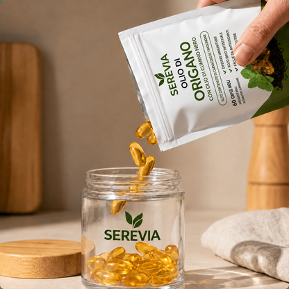 SEREVIA – Olio di origano con cumino nero | 60 capsule molli