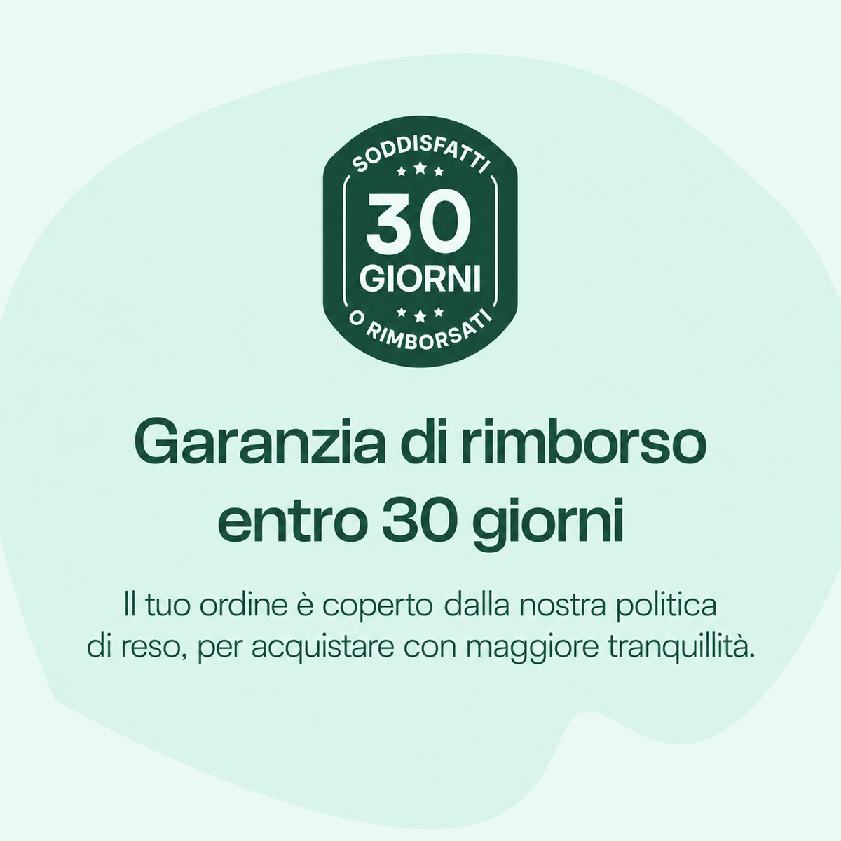 Serevia – garanzia di rimborso entro 30 giorni